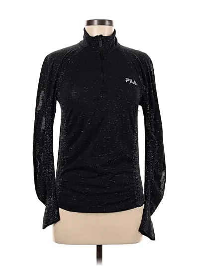 Pre-owned Fila Pullover Sweater In Black