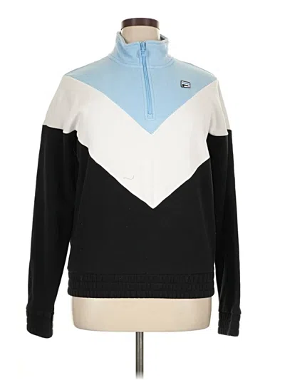 Pre-owned Fila Pullover Sweater In Black