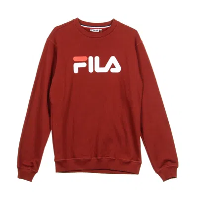 Fila Pure Crew Sweat Merlot Men's Crewneck Sweatshirt In Red