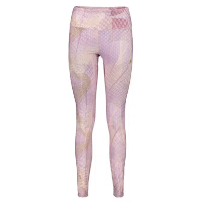 Fila Purple Polyester Pant In Pink