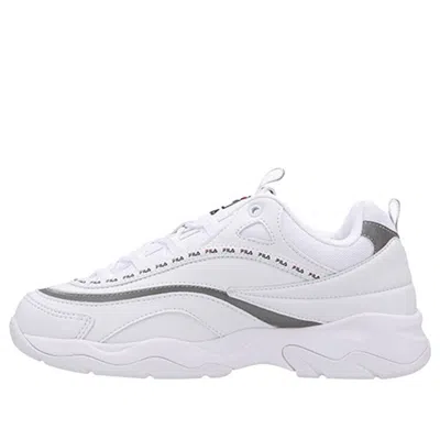 Fila Ray Tapey Tape Low Top Clunky Shoes White
