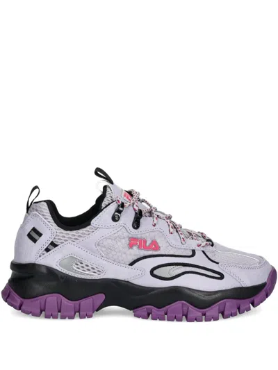 Fila Ray Tracer Chunky-sole Mesh Sneakers In Gray
