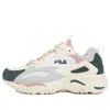 Fila Ray Tracer Low Top Running Shoes White/pink/green In Multi