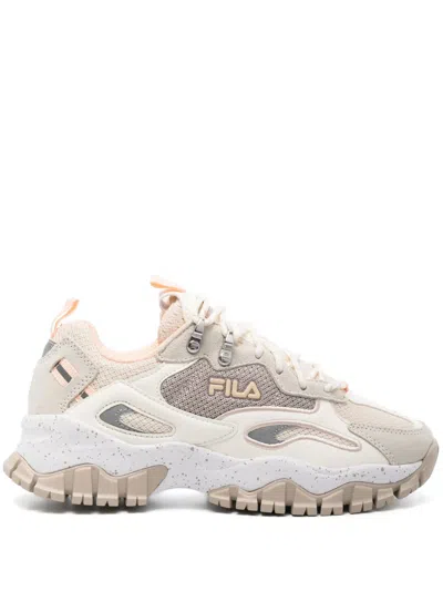 Fila Ray Tracer Mesh Sneakers In Nude