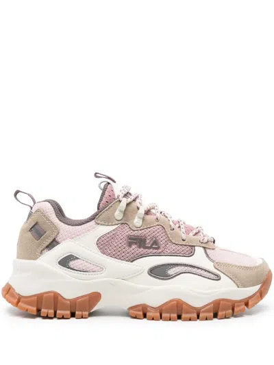 Fila Ray Tracer Mesh Sneakers In Rosa
