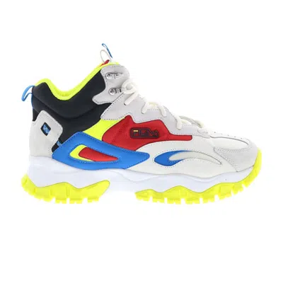 Pre-owned Fila Ray Tracer Tr 2 Mid 'snow White Electric Blue' | Men's Size 10.5