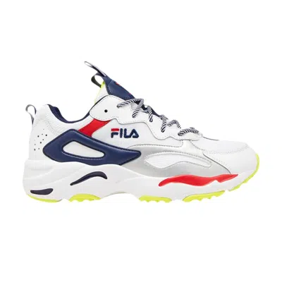 Pre-owned Fila Ray Tracer 'white Navy Red' | Men's Size 10
