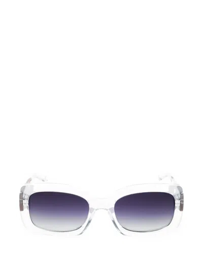 Fila Rectangle-frame Sunglasses In White