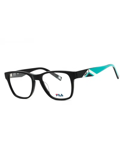 Fila Rectangular Acetate Eyeglasses For Men In Black