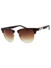 Fila Rectangular Men's Sunglasses In Brown