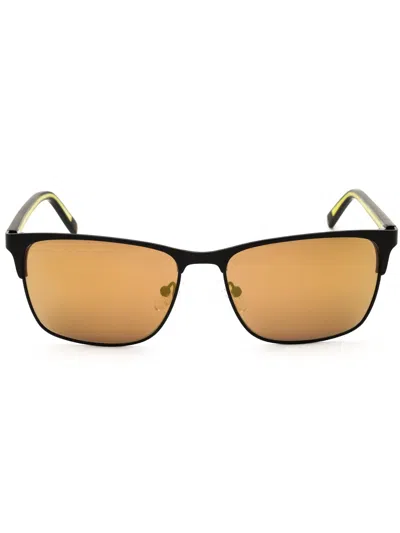 Fila Rectangular Men's Sunglasses In Orange