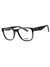 Fila Rectangular Mini Eyeglasses For Men In Black