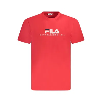 Fila Red Cotton Unisex T-shirt