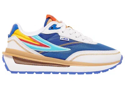 Pre-owned Fila Renno Dragon Ball Super Vegeta Sneakers In White/blue