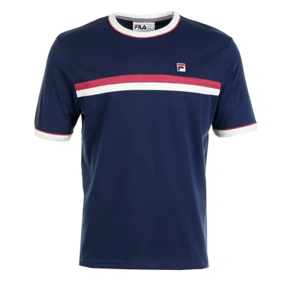 Fila Rosario Tee  Navy Gardenia Garnet In Blue