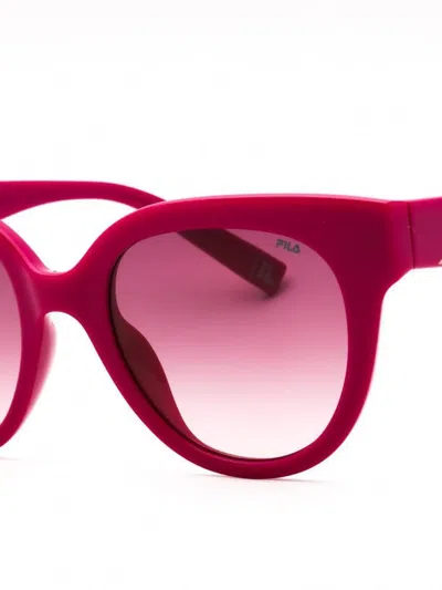 Fila Round Designer Sunglasses For Women In Red