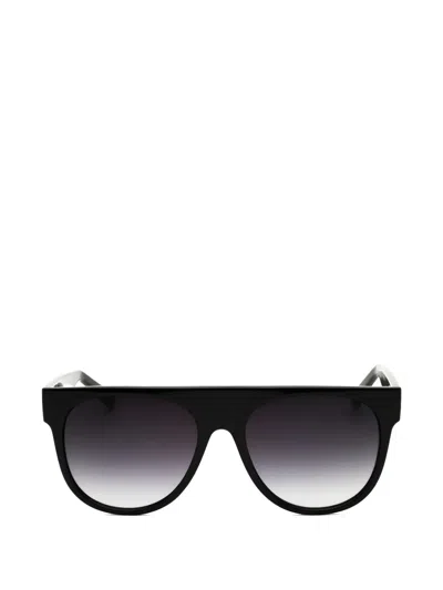 Fila Round-frame Sunglasses In Black