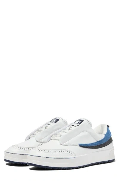 Fila Sanati Sl Sneakers In White/ Navy/blue