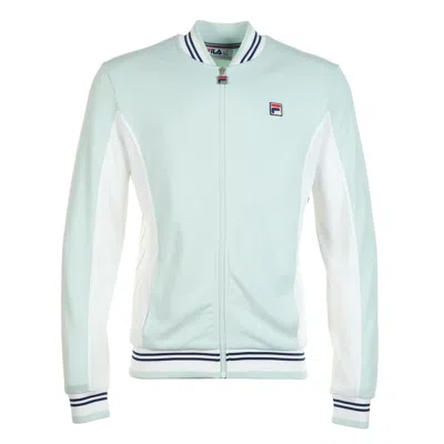 Fila Settanta Track Jacket Surf Spray White Navy In Green