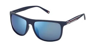 Fila Sf9397 C03b Men's Sunglasses Blue Size 59 In Black