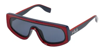 Fila Sf9417 0sab Men's Sunglasses Red Size 99 In Multi