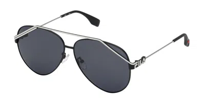 Fila Sfi018 0531 Men's Sunglasses Black Size 61