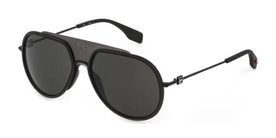 Fila Sfi084 0531 Occhiali Da Sole Neri Per Uomo In Neutral