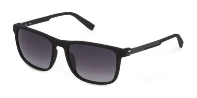 Fila Sfi124 Polarized 6aap Occhiali Da Sole Neri Per Uomo In Black