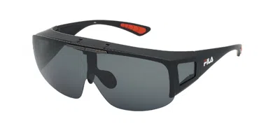 Fila Sfi126 Polarized U28p Occhiali Da Sole Neri Per Uomo In Black