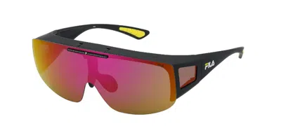 Fila Sfi126 Polarized U28z Occhiali Da Sole Neri Per Uomo In Black