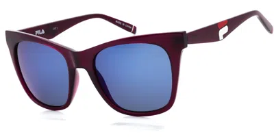 Fila Sfi184 0pur Women's Sunglasses Purple Size 53 In Burgundy