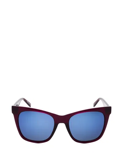 Fila Sfi184 Cat-eye Sunglasses In Burgundy