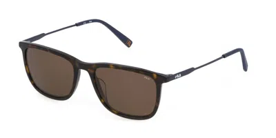Fila Sfi214 0722 Men's Sunglasses Tortoiseshell Size 55