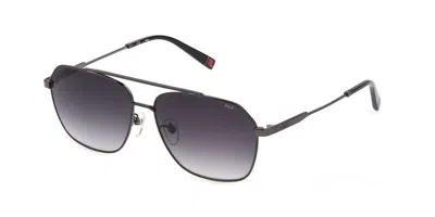 Fila Sfi216 0568 Men's Sunglasses Grey Size 57