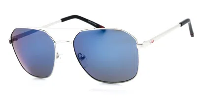Fila Sfi278 0579 Men's Sunglasses Silver Size 59 In Blue