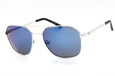 Fila Sfi278 Metal Frame Sunglasses In Silver