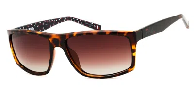 Fila Sfi280 0978 Men's Sunglasses Tortoiseshell Size 60 In Brown