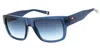 Fila Sfi281 Men's Rectangular Sunglasses In Blue