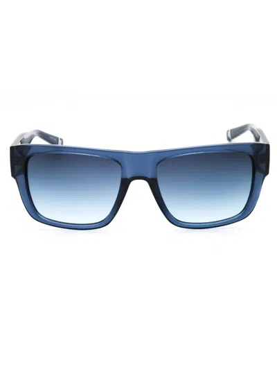 Fila Sfi281 Men's Rectangular Sunglasses In Blue
