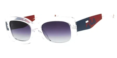 Fila Sfi283 0880 Women's Sunglasses Clear Size 54 In White