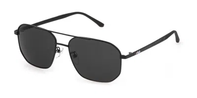 Fila Sfi300 0531 Men's Sunglasses Black Size 58