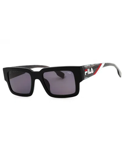 Fila Sfi314 Rectangular Acetate Sunglasses For Men In Black