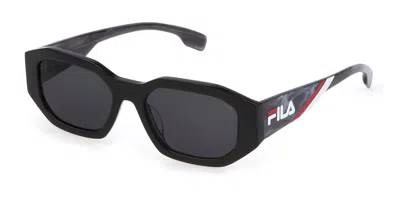 Fila Sfi315 0700 Men's Sunglasses Black Size 54