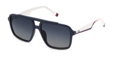 Fila Sfi460 D82p Men's Sunglasses Blue Size 57