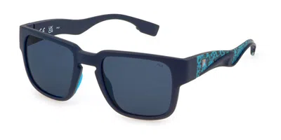 Fila Sfi463 Polarized J99p Men's Sunglasses Blue Size 53