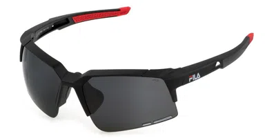 Fila Sfi515 Polarized U28g Men's Sunglasses Black Size 67