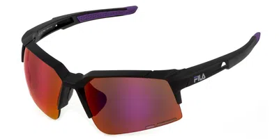 Fila Sfi515 U28v Men's Sunglasses Black Size 67