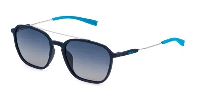 Fila Sfi524 Polarized R22p Men's Sunglasses Blue Size 55