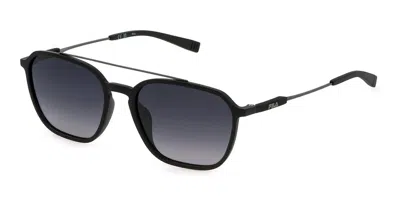 Fila Sfi524 Polarized U28p Men's Sunglasses Black Size 55