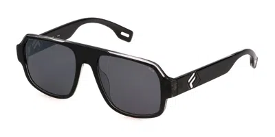 Fila Sfi529 6hkx Men's Sunglasses Grey Size 54 In Black